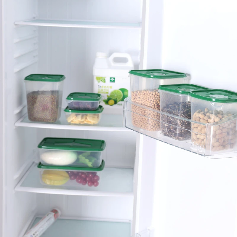 17pcs/lot freshness preservation storage boxes Plastic food seal box refrigerator fresh keeping