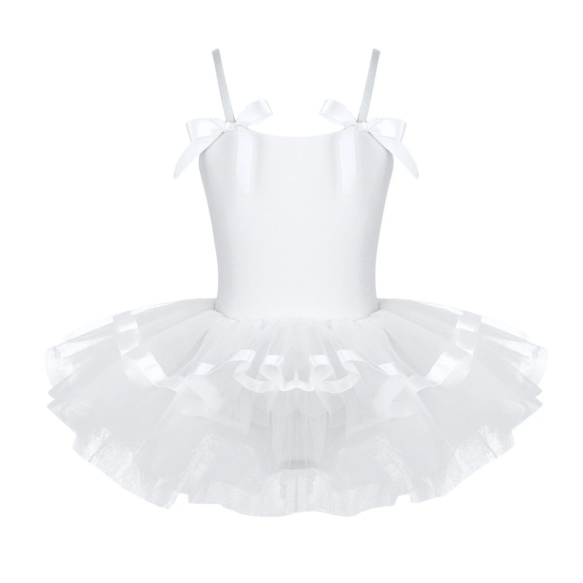 White Kids Girls Professional Ballet Dress Gymnastics Leotard For Girl Child Ballet Tutu Dress Dance Clothes Beautiful Dancewear