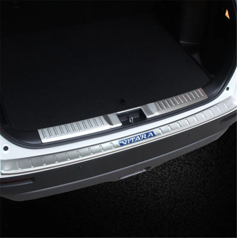 Car styling Stainless Steel Rear Bumper Protector Sill Trunk Rear guard