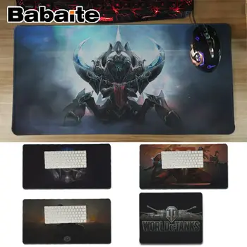 

Babaite WOT LOL CS DOTA2 Play Mats Anti-Slip Durable Silicone Computermats Keyboards Mat Rubber Gaming mousepad Desk Mat