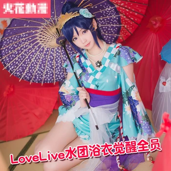

Love Live! Sunshine!! Aqours Summer Festival All Members Kimono Bathrobe Uniforms Cosplay Costume Free Shipping