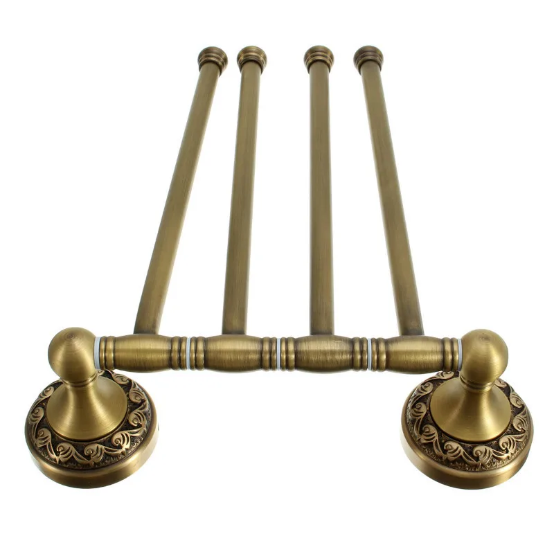 Antique Vintage Solid Brass Towel Racks Carved Towel Bar ...