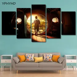 YPHYHD холст фотографии Home Decor Wall Книги по искусству 5 шт. Властелин колец Картины Гостиная HD печатает абстрактная фильм Плакаты книги по