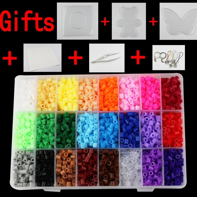 Preise 5mm perler PUPUKOU kit, hama perlen mit vorlagen zubehör für kinder kinder DIY handmaking 3D puzzle Educational Kinder Spielzeug