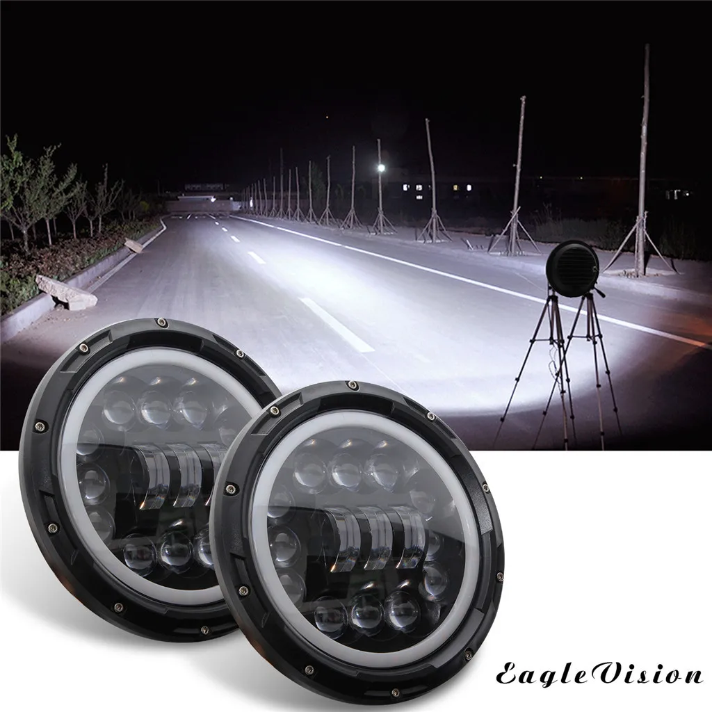 

Car Light Round 7Inch 400W LED Headlight High Low Beam For Jeep Wrangler JK TJ LJ Hummber dropship m14