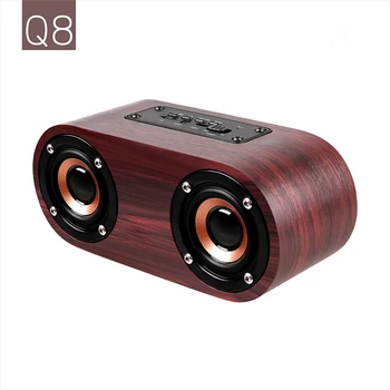 

Abuzhen Portable Wooden Speaker Wireless Subwoofer Stereo Bluetooth Speakers TF Card AUX caixa de som for iPhone Android Xiaomi