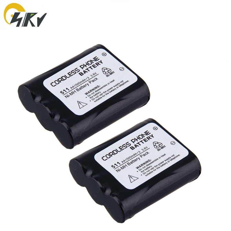 2XNIMH 3 6 V 1500mAh AA домашний телефон Батарея для цифрового фотоаппарата Panasonic P511 P-P511 PP511