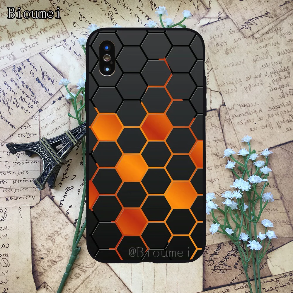 

Bioumei repeating rectangular spiral pattern Soft TPU Case for iphone XR XS XS Max Cover Coque for iphone 7 8 5 6 6S Plus X 29