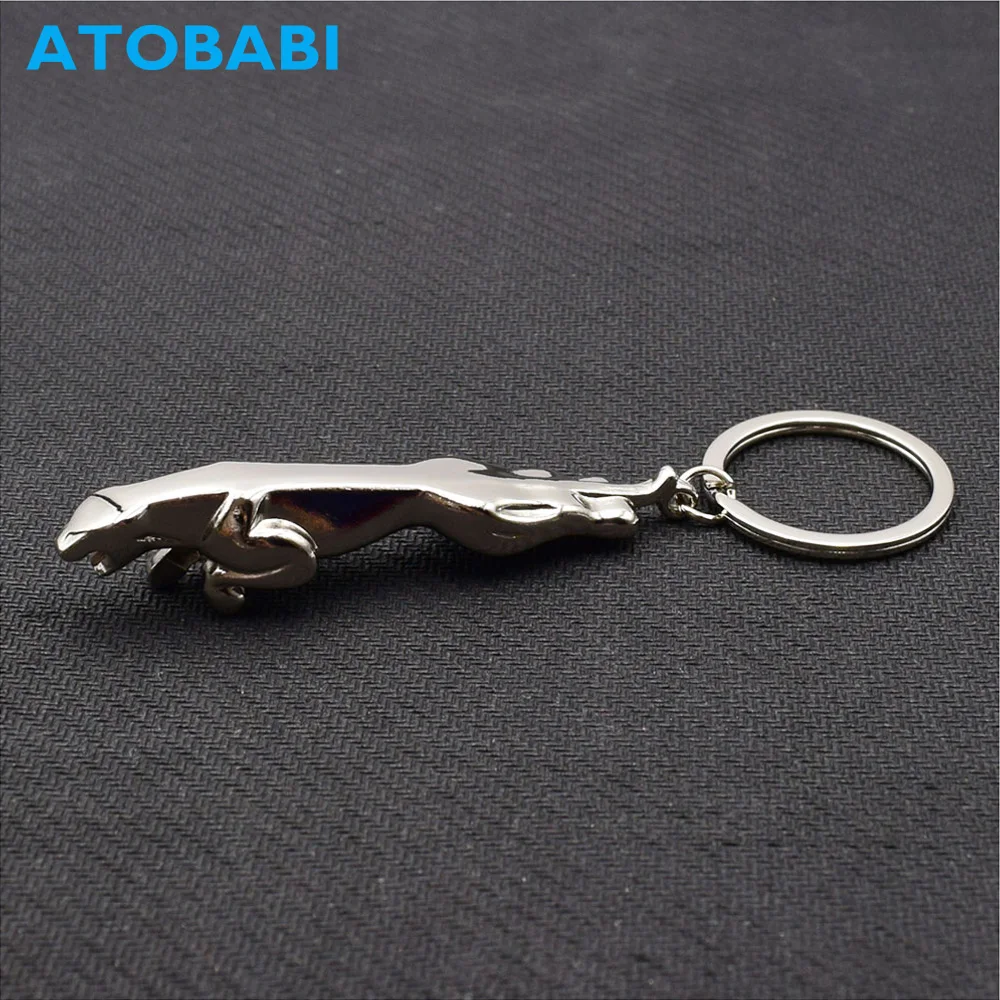 

Leopard Styling Car Key Ring Men Women Metal Keychain Panther Shape Alloy Remote Keyring Key Chain Holder for Ford Fusion W211