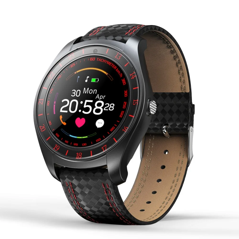 V10 Wristband Men Smart Watch with Cam Bluetooth Smartwatch Pedometer Heart Rate Monitor Sim Card Wristwatch for Android Phone |