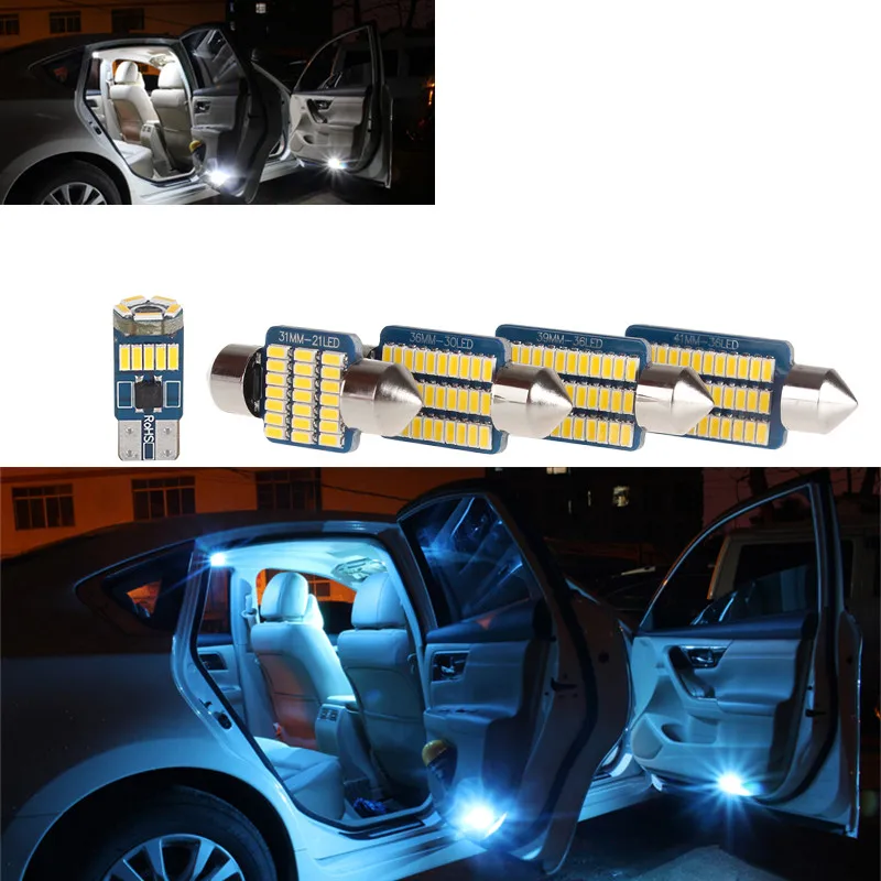 10pc Canbus Error Free Led Interior Light Kit Package For