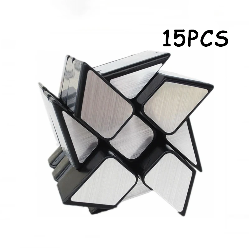 

15PCS MoYu Silver Mirror Magic cube Strange-shape Cubo magico Professional Speed Twist Puzzle Cube Neo Cube Toys For Children
