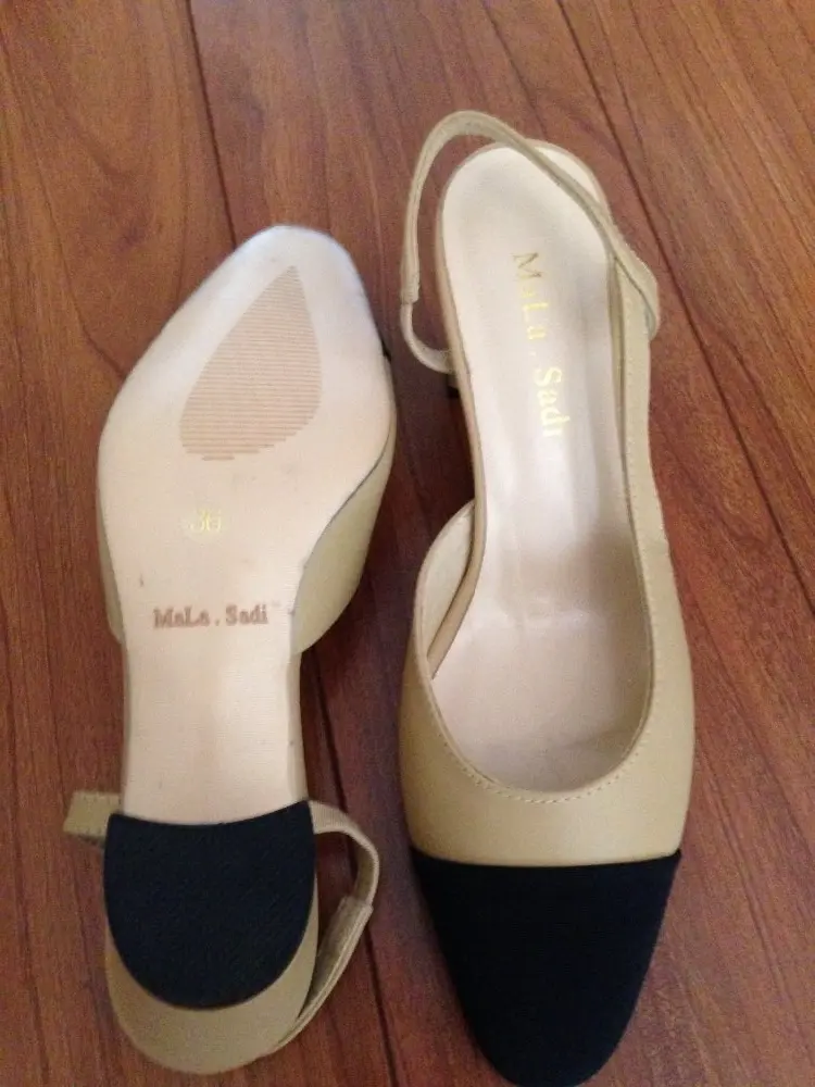 2018 Fashion Summer Office Lady Pumps High Quality Women's Genuine Leather Mid-Heels Close Toe Sandals Sexy Sweet Dress Shoes