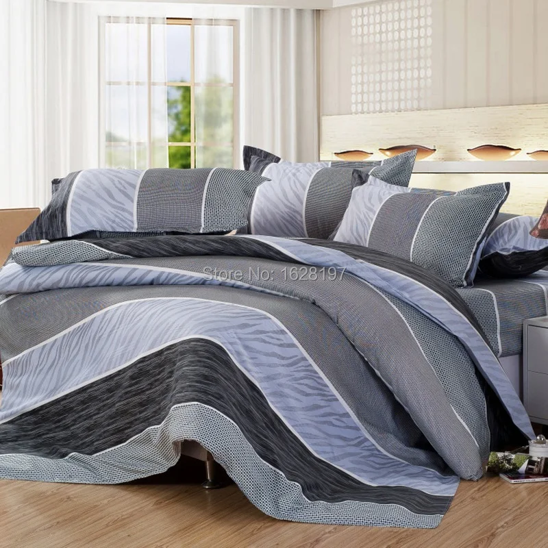 Cotton Elegant King Size Bedding Sets/Bedding 4 Pieces Cover Set Sheet and Pillow Shams Bedsheet quilt cover duvet | Дом и сад