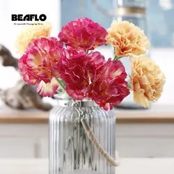 1 шт Французский искусственный цветок гвоздики Букет Поддельные Шелковый Цветочный организовать столик дома Свадебные украшения вечерние