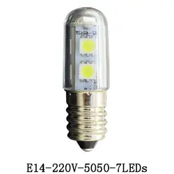 E14 1,5 W 3 W 7 W лампы холодильник свет лампы для холодильников SMD 3014 кристалл светильник Кукуруза подвесные светильники холодный белый AC 200-240 V