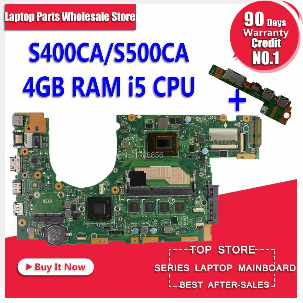 Send board+S400CA Laptop motherboard for ASUS S400CA S500CA S400C S500C S400 S500 Test original mainboard 4G RAM I5 CPU Send board+S400CA Laptop motherboard for ASUS S400CA S500CA S400C S500C S400 S500 Test original mainboard 4G RAM I5 CPU