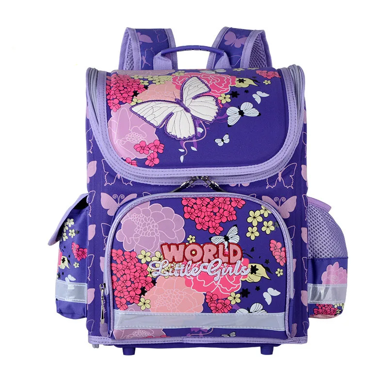 

New Orthopedic School Bag for Girls Boys Butterfly Printing Backpack Child Students Bags School Kids Mochila Infantil Grade 1-5