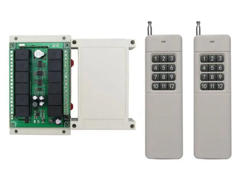 

universal DC 12V 10A 12 ch 12CH RF Wireless Remote Control switch 12 V home electrical appliances light code grabber