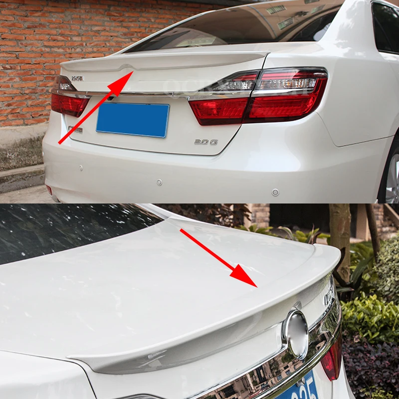 Автомобильный Стайлинг ABS Материал спойлер на крышу без краски Авто украшение Внешнее украшение для Toyota Camry 2012