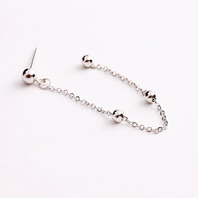 Женские длинные серьги гвоздики из серебра 100% пробы|hypoallergenic stud earrings|fashion earringsstud