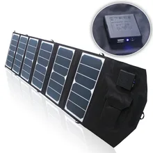 39w 18v/5v Dual output waterproof outdoor foldable folding solar panel charger external 12v battery device charger for Laptops