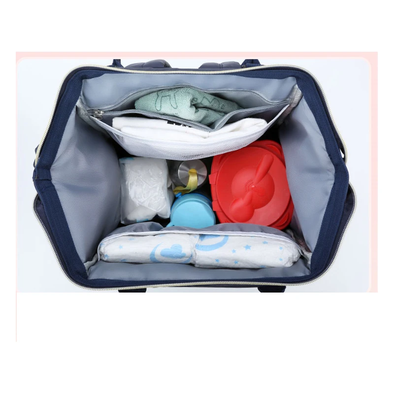 Сумка для подгузников с мультипликационным принтом для мамы и ребенка, теплая сумка, большая емкость, водонепроницаемый многофункциональный деловой рюкзак для матери и ребенка
