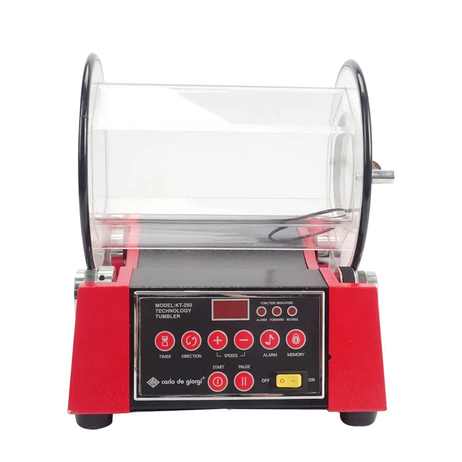 

kt250 Jewelry Diamond Lapidary polisher jewelry Rotary Tumbler Variable Speed Time Tumbling 0-60 minutes,digital rotary tumbler