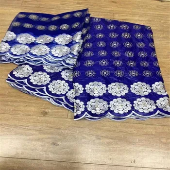 

2018 new African bazin riche blue lace fabric african bazin riche fabric high quality bazin riche getzner for patchwork HJ249-2