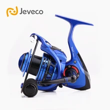 Jeveco мощная спиннинговая Рыболовная катушка, полностью алюминиевый корпус 5,1: 1 6+ 1BB катушка для ловли карпа, очень гладкая