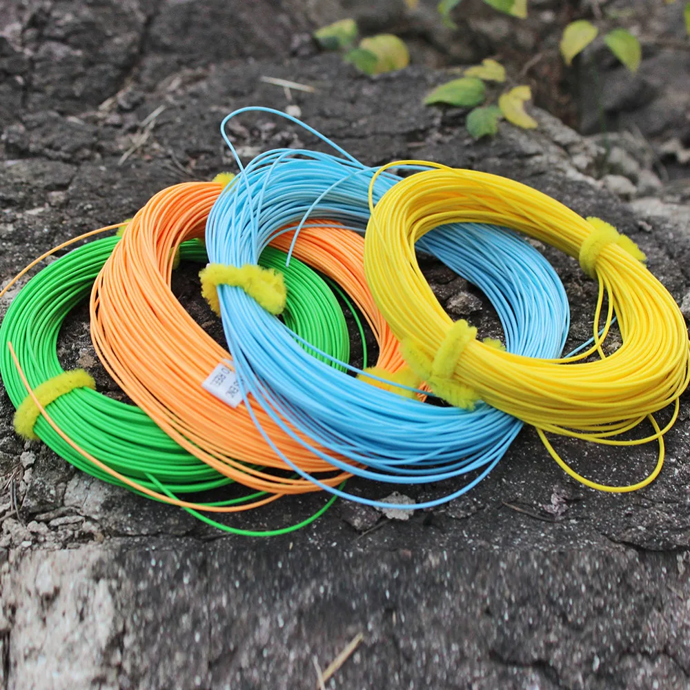 Sougayilang 4F 5F 6F 7F 8F Fly Line 100FT Вес вперед Nymph плавающая рыболовная леска 4 цвета полиэтилен Fly рыболовный шнур