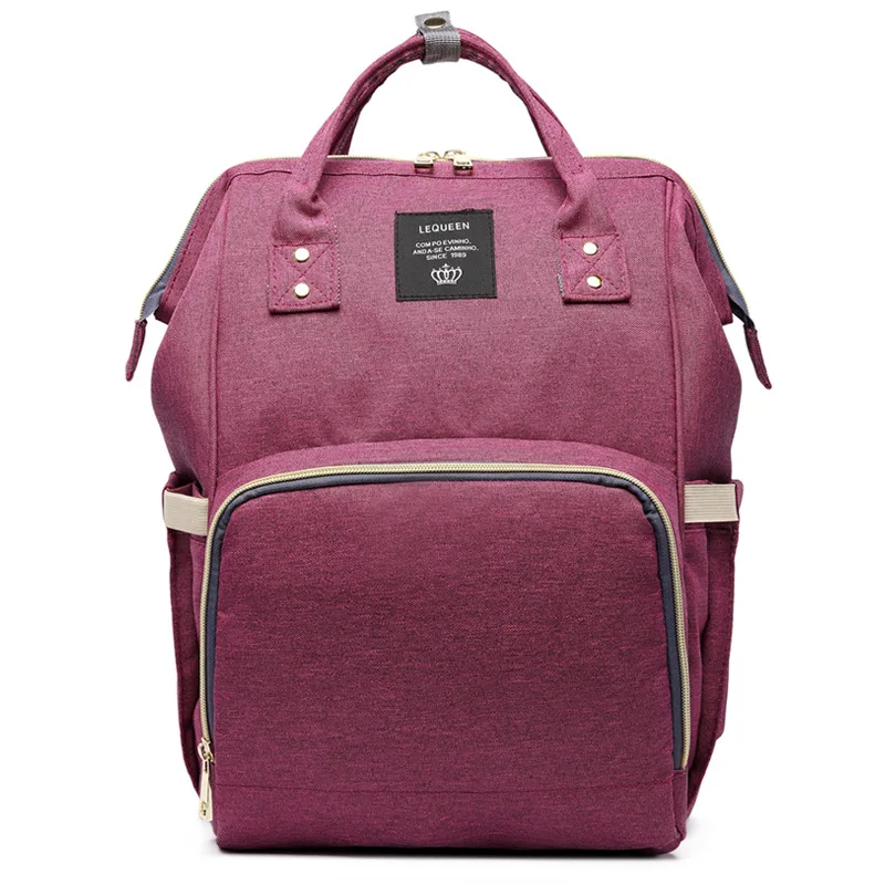 Женские рюкзаки, женские большие рюкзаки для подгузников, многофункциональные рюкзаки для мам, дорожные сумки, сумки для подгузников, SD-067 - Цвет: Purple Mummy Bags