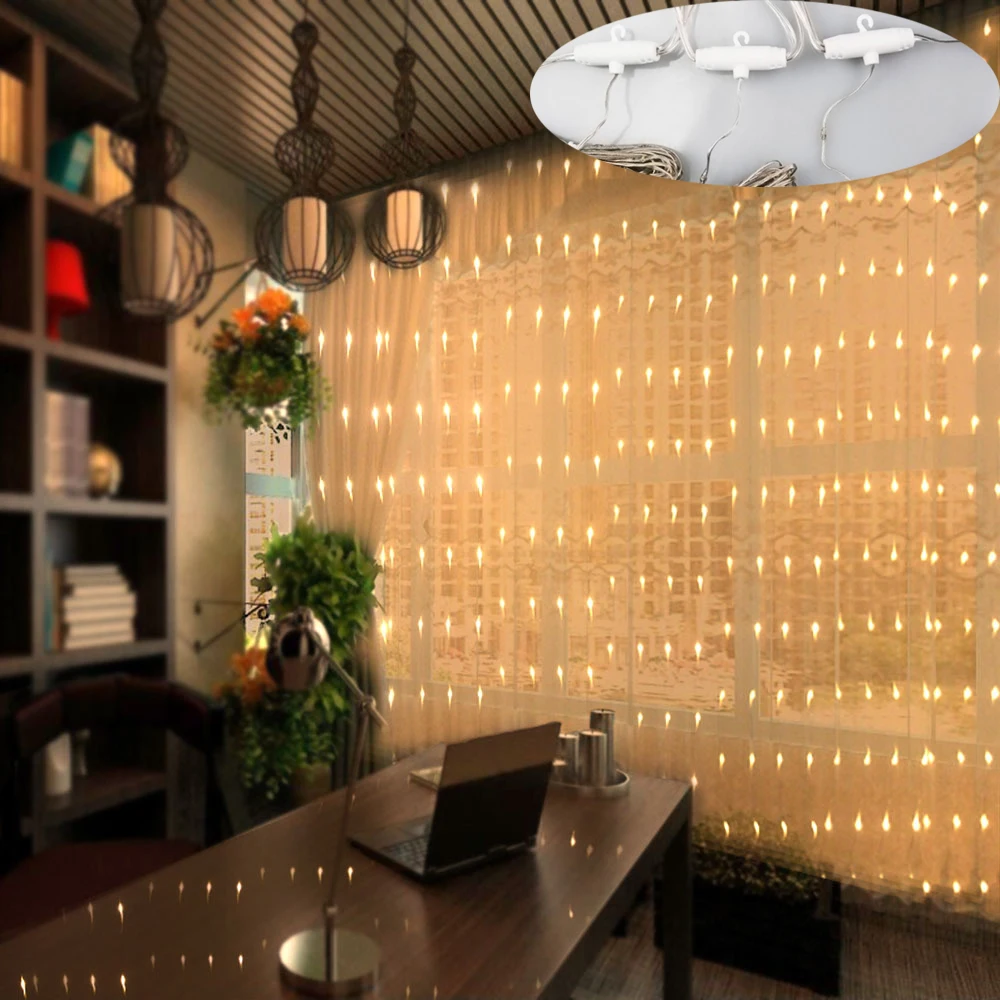 

3M String Lights Copper Wire LED Flash Light USB Remote Festival Christmas Wedding Window Curtain Decoration String Lights