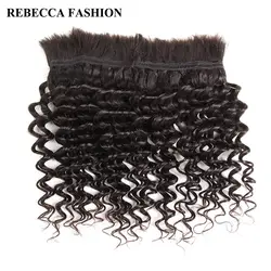 Ребекка бразильского remy глубокая волна массовых Человеческие волосы для плетения 1 Комплект Бесплатная Доставка от 10 до 30 дюймов