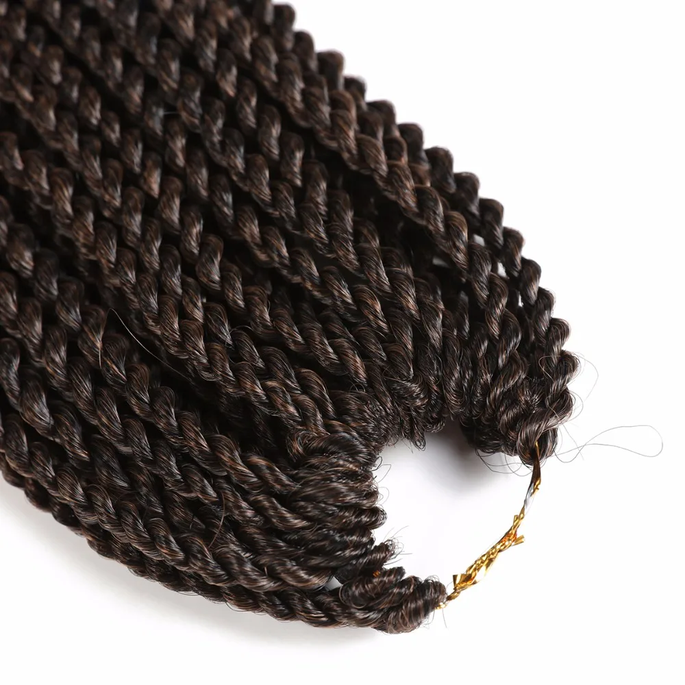 X-TRESS Senegalese Twist Crochet Braids Hair Extensions 35roots/pack 20'' Synthetic High Temperatur