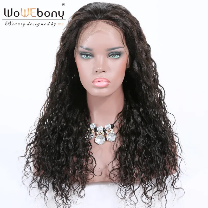 Синтетические волосы на кружеве кудрявый парик человеческих волос Синтетические волосы на кружеве парики Черный Для женщин бразильский