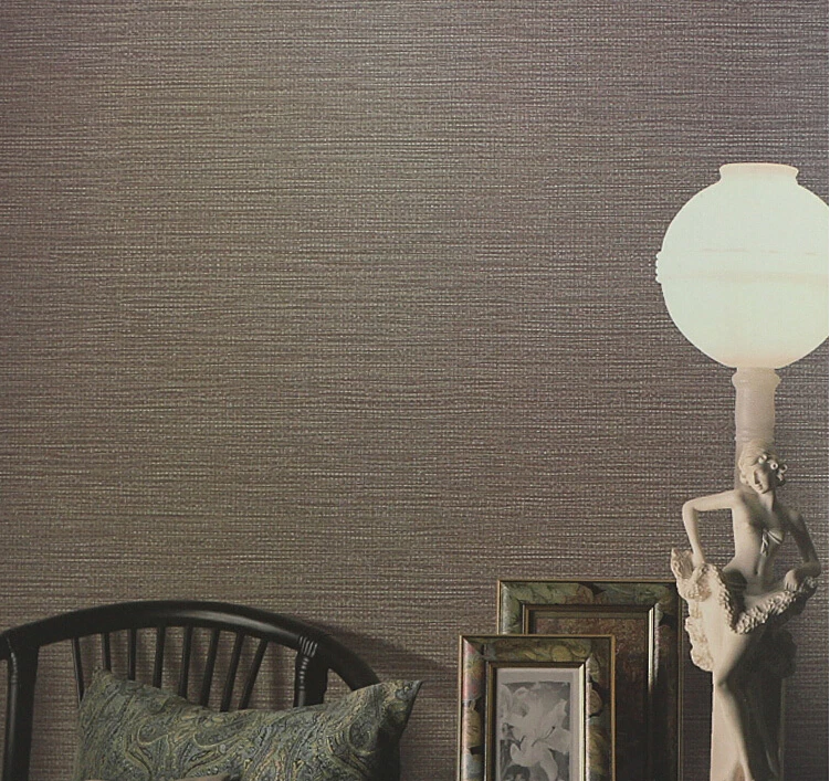 Faux Woven Textured Natural Grasscloth Wallpaper Cream Silver Grey Stripe Linen Vinyl Wallpaper