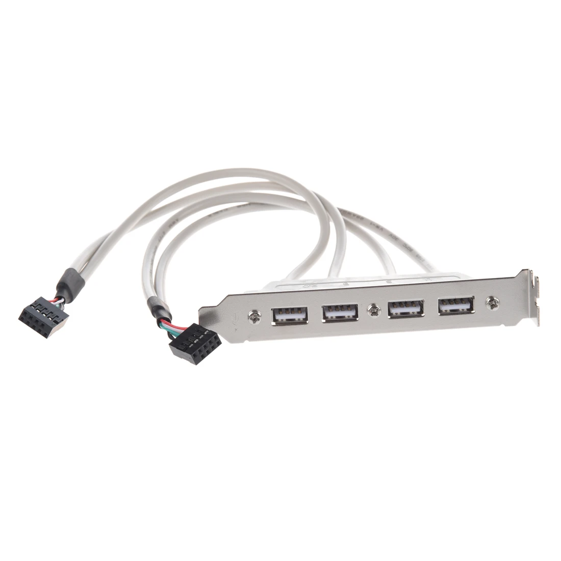 UK MainBoard 4 Port USB 2.0 to 9 Pin Header Bracket Extension Cable UK MainBoard 4 Port USB 2.0 to 9 Pin Header Bracket Extension Cable