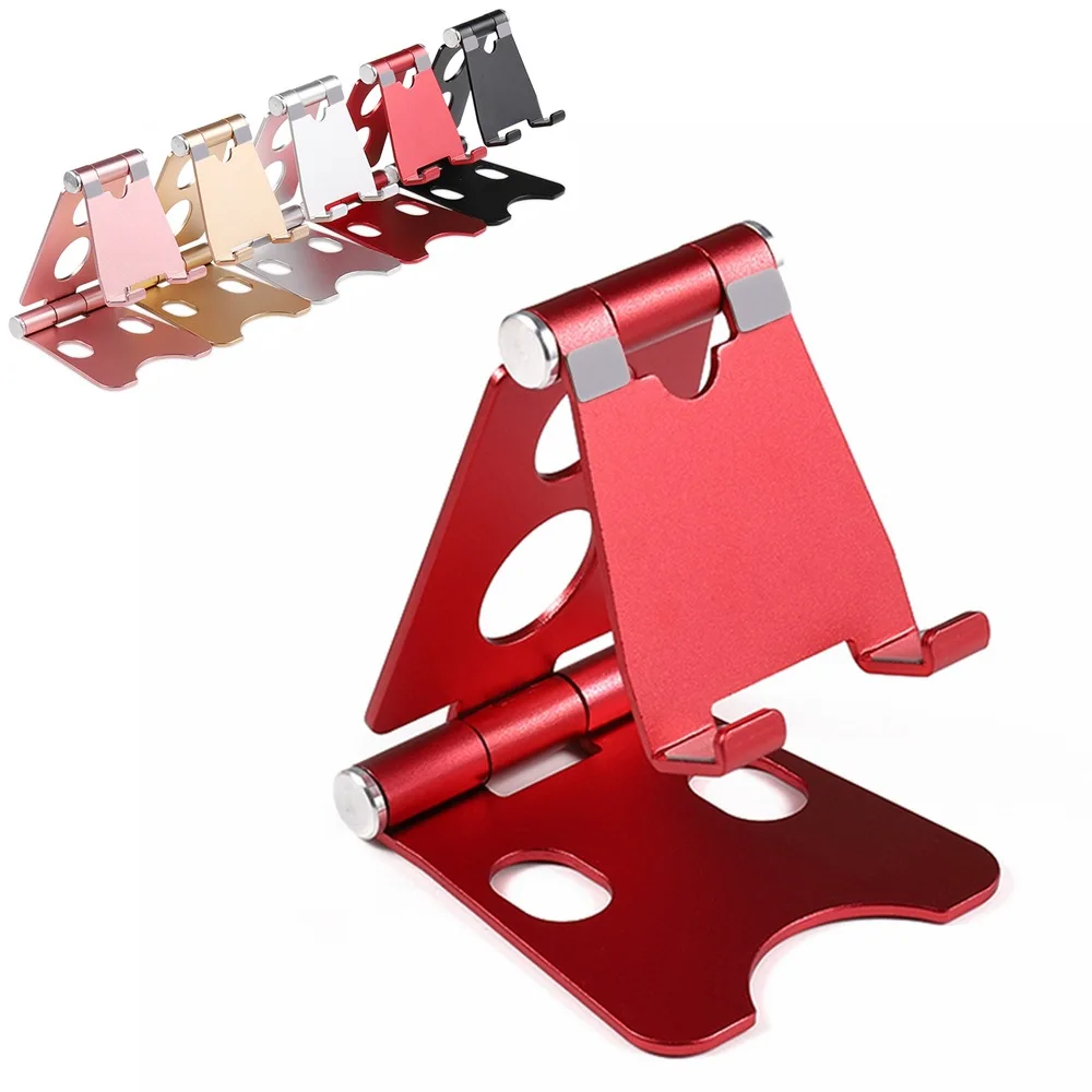 

JXSFLYE Cell Phone Holder for Desk Foldable Smart Phone Grip Bracket Tablet Stand Multi-angle Desktop Holder Bracket