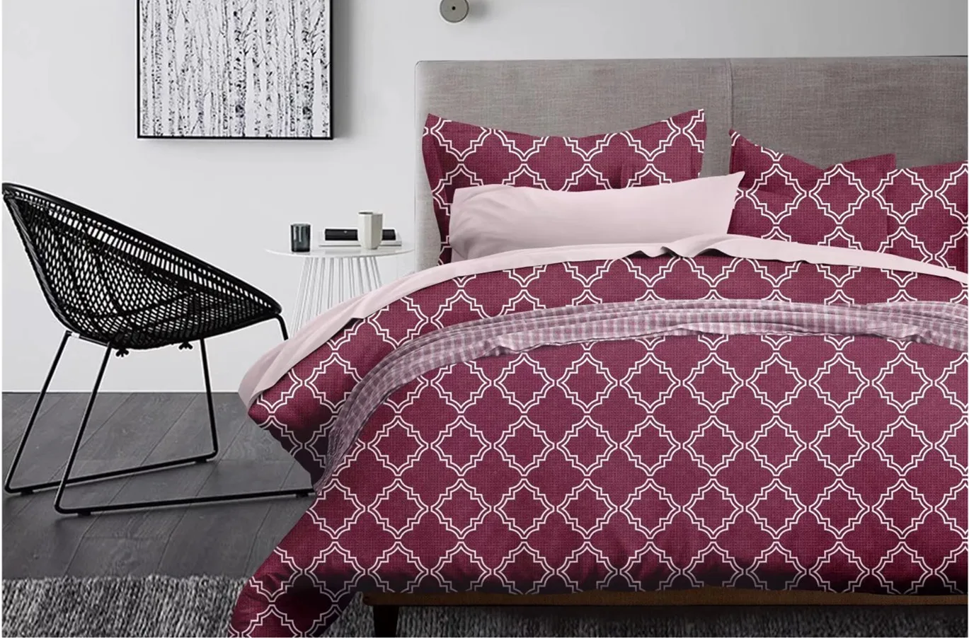 Домашний текстиль пододеяльник геометрический абстрактный цветок решетки 2/3 шт. британский стиль Семья студент стеганое одеяло наволочка