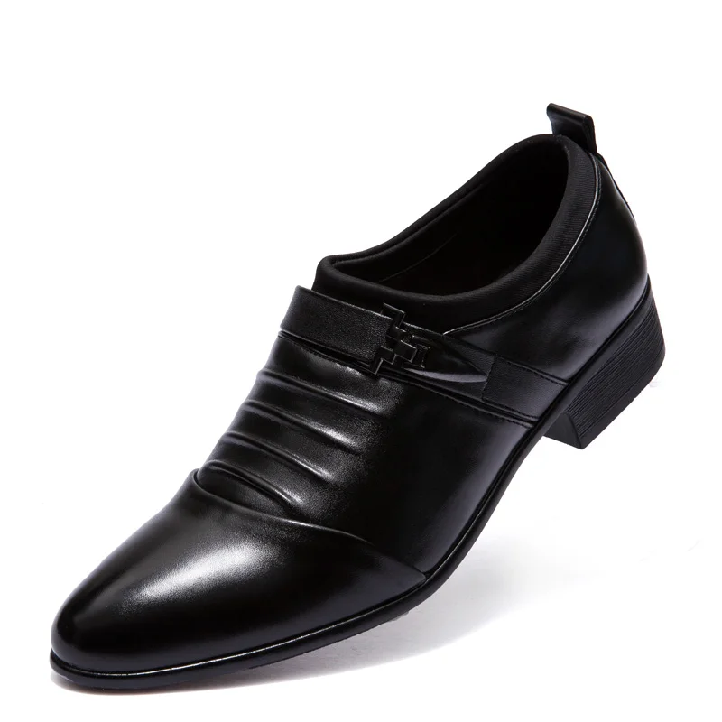 Мужские деловые туфли; Новинка года; модные кожаные модельные туфли; мужские офисные итальянские туфли с острым носком; цвет черный, белый; мужские туфли на плоской подошве