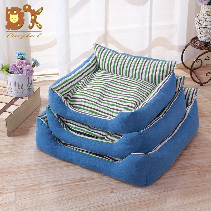 DannyKarl 2019 New Fashion Comfortable Warm Pet Seat Cushion Oxford Cloth Removable And Washable Simple Striped Cat Dog Kennel | Дом и сад