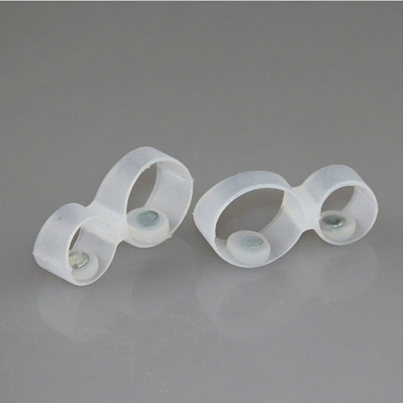 1 Pair Magnetic Silicon Diet Slimming Foot Double Toe Ring Weight Loss Diet Massage Fitness Slimming