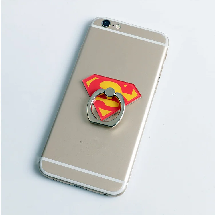 Крутой держатель для мобильного телефона с Бэтменом, Суперменом, человеком-пауком, универсальный держатель для телефона с кольцом, подставка для iPhone