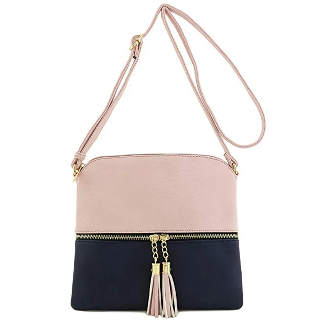 النساء حقائب كتف جلد شرابة Crossbody ضرب اللون حقيبة ساعي المحافظ و حقائب كيس فام الرئيسي torebka damska تا النساء حقائب كتف جلد شرابة Crossbody ضرب اللون حقيبة ساعي المحافظ و حقائب كيس فام الرئيسي torebka damska تا