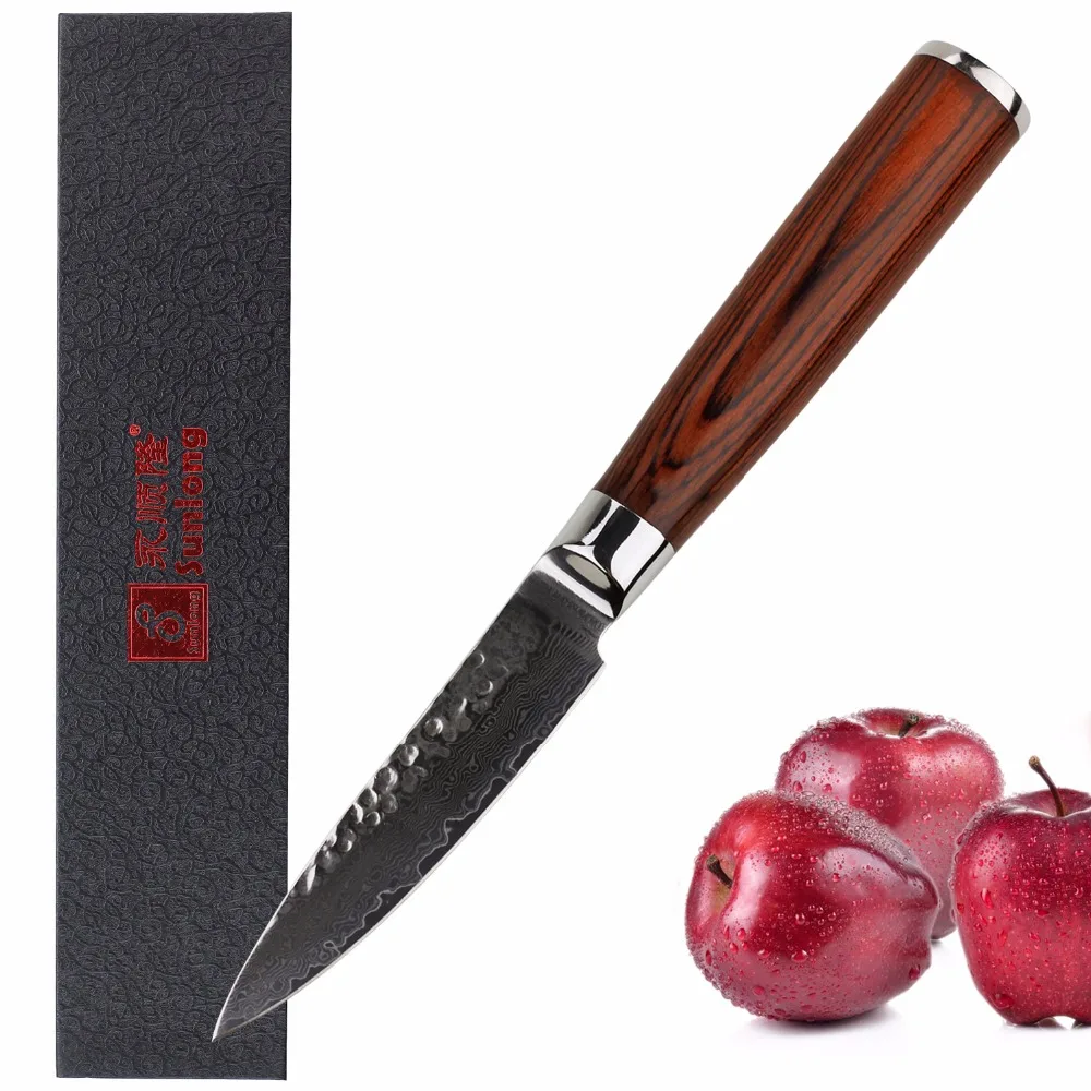 3.5 inch paring knife Damascus kitchen knives super sharp fruit knife