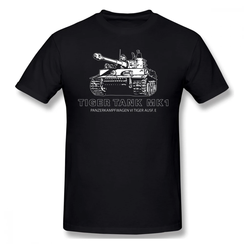 

Wehrmacht T Shirt Tiger Tank Mark 1 T-Shirt Awesome Printed Tee Shirt 100 Cotton Man 6xl Short Sleeves Casual Tshirt