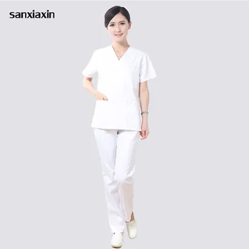 

sanxiaxin women beauty and health uniform hospital nurse urgical gown short-sleeved medical Nursing nursing scrubs spa uniform
