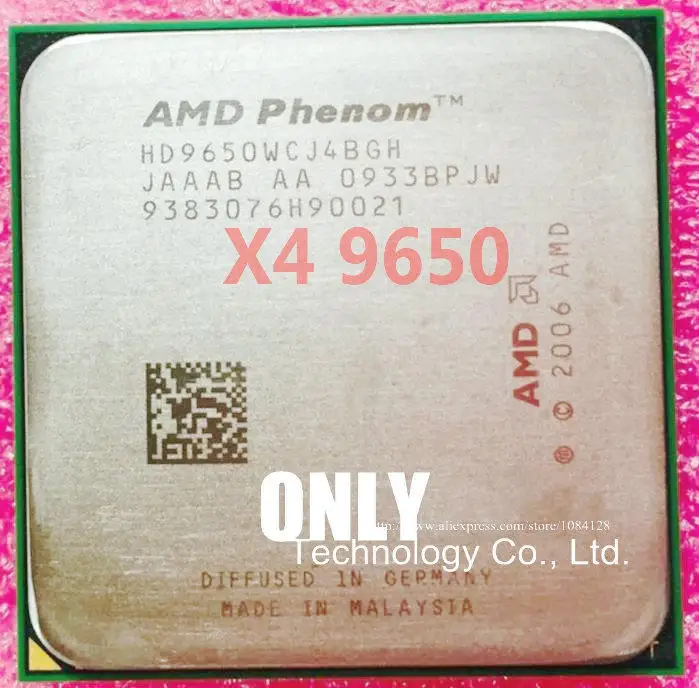 Процессор AMD Phenom X4 9650(HD9650WCJ4BGH), процессор 2,3 ГГц, четырехъядерный процессор, Разъем AM2