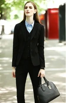 

Direct Selling Sale Pantalones Mujer Custom Made Lady Office Suits Sleeve Three-pieces Business High Quality Designers